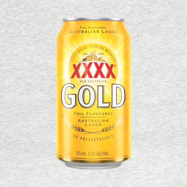 Gold Stubby Logo Beer by langkas